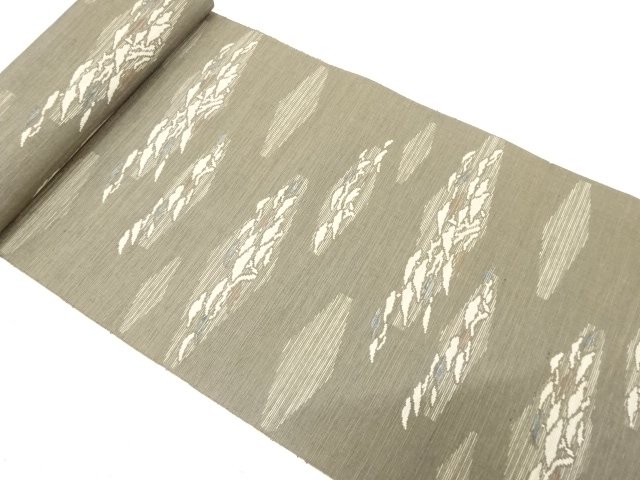 JAPANESE KIMONO / ANTIQUE BOLT FOR HASSUN OBI / WOVEN PINE